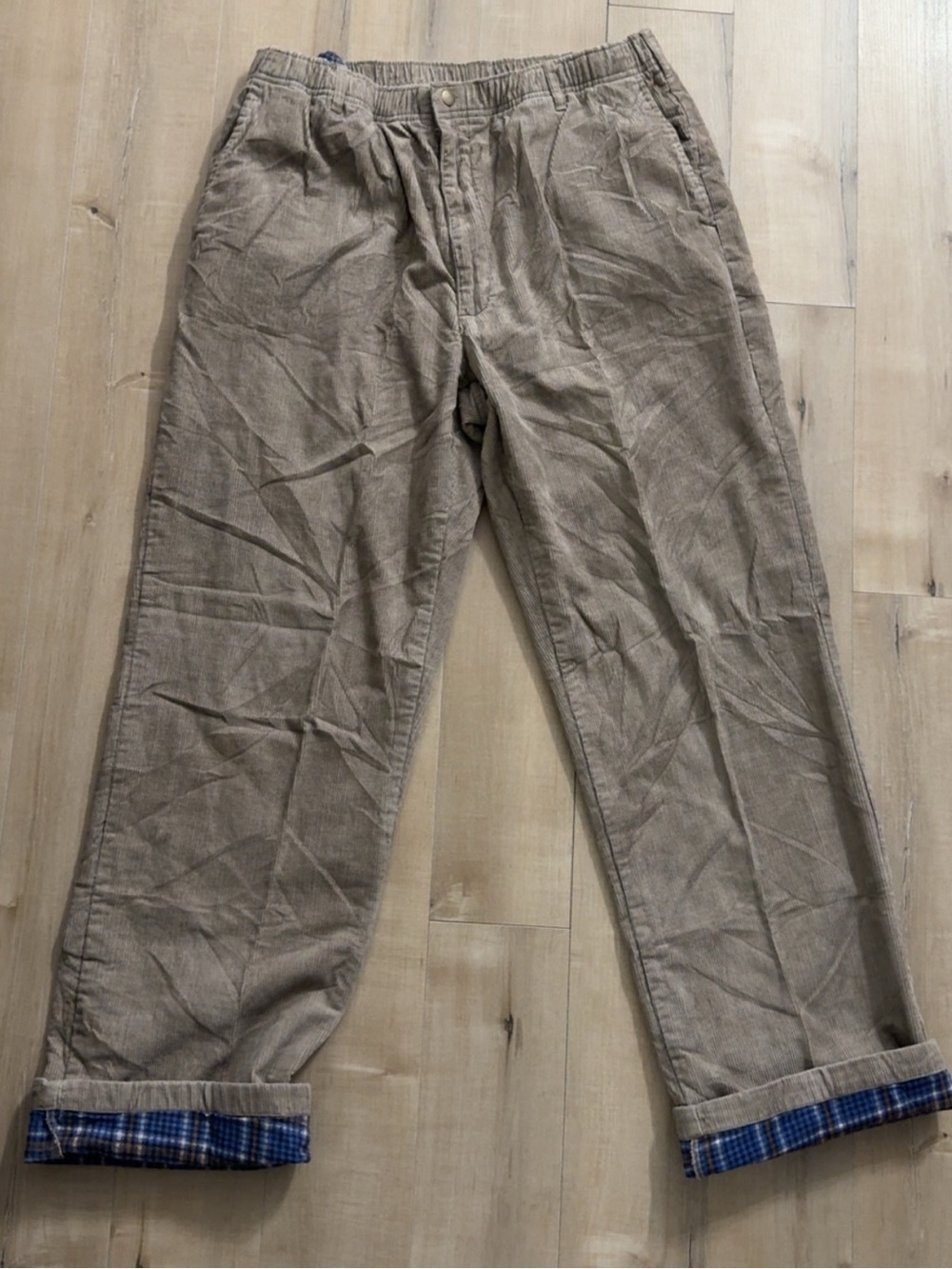 VINTAGE MENS FLANNEL LINED SLACKS HABANDS ICE HOUSE SIZE 36XL
